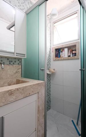 Apartamento à venda com 55m², 2 quartos e 1 vagaBanheiro