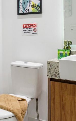 Studio à venda com 22m², 1 quarto e sem vaga Studio à venda com 22m², 1 quarto e sem vagaBanheiro