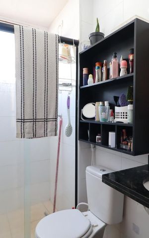 Apartamento para alugar com 46m², 2 quartos e 1 vaga Apartamento para alugar com 46m², 2 quartos e 1 vagaBanheiro