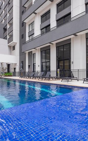 Studio para alugar com 28m², 1 quarto e sem vaga Studio para alugar com 28m², 1 quarto e sem vagaPiscina
