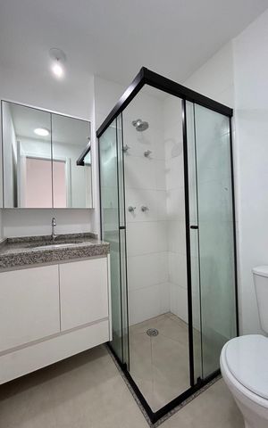 Apartamento para alugar com 64m², 2 quartos e 1 vaga Apartamento para alugar com 64m², 2 quartos e 1 vagaBanheiro 1