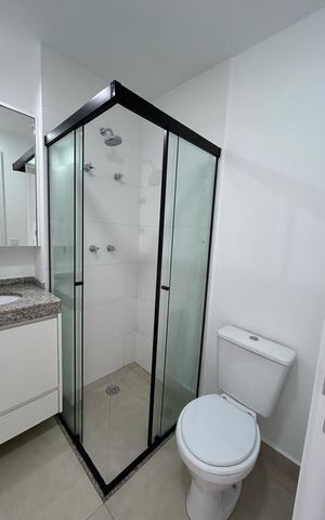 Apartamento para alugar com 64m², 2 quartos e 1 vaga Apartamento para alugar com 64m², 2 quartos e 1 vagaBanheiro 1