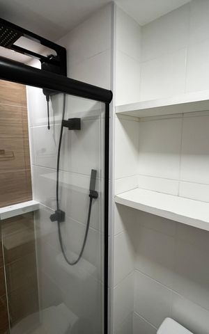 Apartamento à venda com 38m², 1 quarto e sem vaga Apartamento à venda com 38m², 1 quarto e sem vagaBanheiro da Suíte