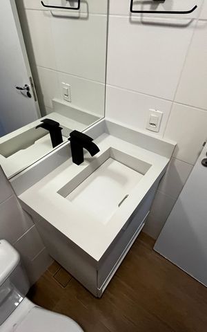 Apartamento à venda com 38m², 1 quarto e sem vaga Apartamento à venda com 38m², 1 quarto e sem vagaBanheiro da Suíte
