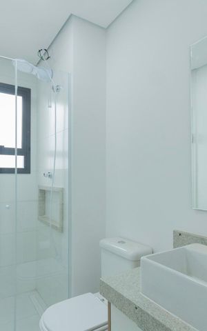 Apartamento para alugar com 60m², 1 quarto e 1 vaga Apartamento para alugar com 60m², 1 quarto e 1 vagaBanheiro da Suíte