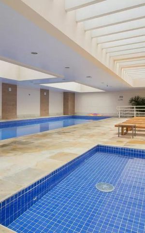 Apartamento à venda com 105m², 2 quartos e 2 vagas Apartamento à venda com 105m², 2 quartos e 2 vagasÁrea comum - Piscina