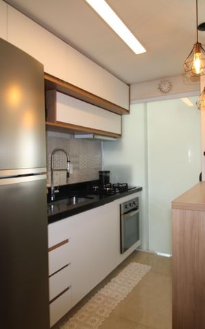 Apartamento à venda com 63m², 2 quartos e 2 vagasSala/Cozinha