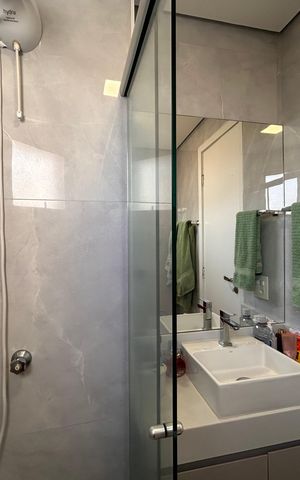 Apartamento à venda com 84m², 3 quartos e 2 vagasBanheiro da Suíte