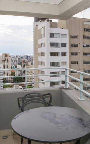 Studio à venda com 28m², 1 quarto e sem vaga Studio à venda com 28m², 1 quarto e sem vagaSacada