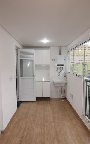 Apartamento para alugar com 42m², 1 quarto e 1 vagaVaranda da Sala/Cozinha
