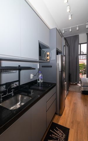 Studio à venda com 24m², 1 quarto e sem vaga Studio à venda com 24m², 1 quarto e sem vagaCozinha
