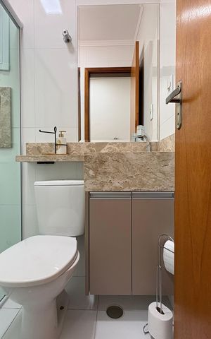 Apartamento à venda com 104m², 2 quartos e 2 vagas Apartamento à venda com 104m², 2 quartos e 2 vagasBanheiro