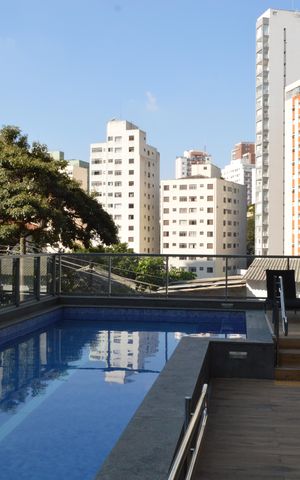 Studio à venda com 24m², 1 quarto e sem vagaPiscina