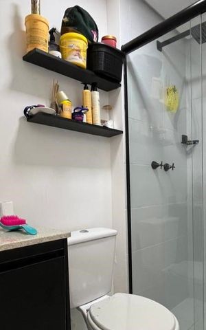 Apartamento à venda com 60m², 2 quartos e 2 vagas Apartamento à venda com 60m², 2 quartos e 2 vagasBanheiro Social