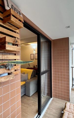 Apartamento para alugar com 85m², 2 quartos e 1 vaga Apartamento para alugar com 85m², 2 quartos e 1 vagaVaranda da sala