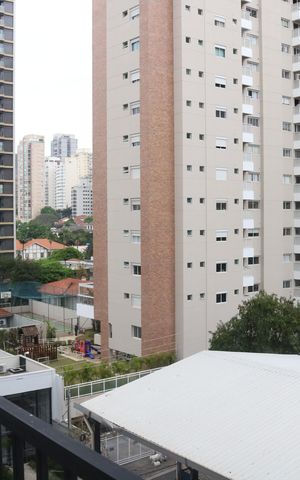 Studio à venda com 26m², 1 quarto e sem vagaVaranda