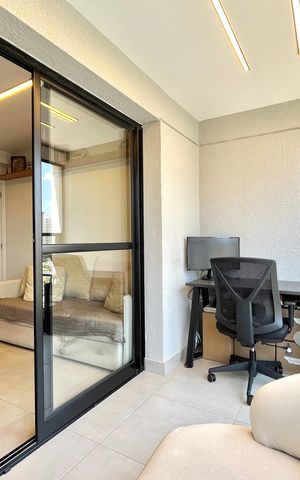 Apartamento à venda com 37m², 1 quarto e sem vagaVaranda da Sala