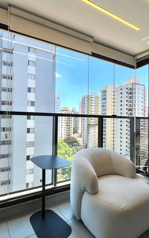 Apartamento à venda com 37m², 1 quarto e sem vagaVaranda da Sala