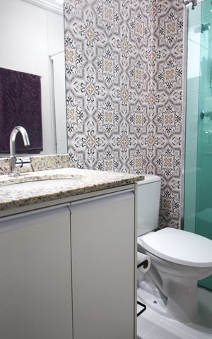 Apartamento à venda com 97m², 3 quartos e 2 vagasBanheiro da Suíte 1