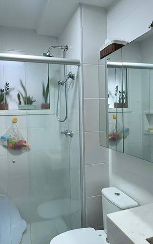 Apartamento à venda com 87m², 3 quartos e 1 vaga Apartamento à venda com 87m², 3 quartos e 1 vagaBanheiro