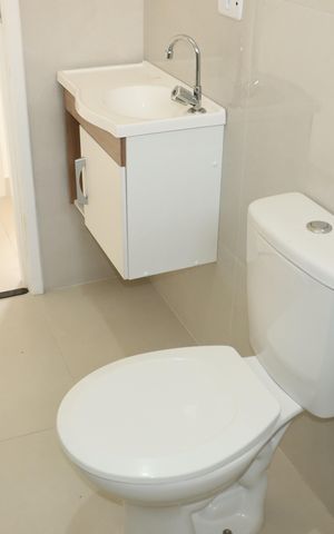 Casa de condomínio para alugar com 52m², 2 quartos e 1 vagaBanheiro