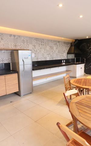 Apartamento para alugar com 39m², 2 quartos e 1 vagaÁrea comum - Churrasqueira