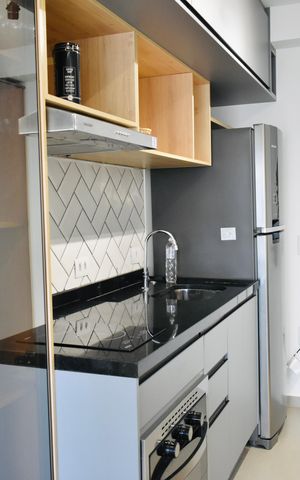 Apartamento para alugar com 37m², 1 quarto e sem vaga Apartamento para alugar com 37m², 1 quarto e sem vagaCozinha