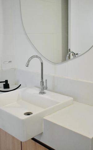 Apartamento para alugar com 37m², 1 quarto e sem vaga Apartamento para alugar com 37m², 1 quarto e sem vagaBanheiro da Suíte
