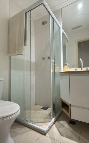 Apartamento para alugar com 94m², 3 quartos e 2 vagas Apartamento para alugar com 94m², 3 quartos e 2 vagasBanheiro 1