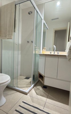 Apartamento para alugar com 94m², 3 quartos e 2 vagas Apartamento para alugar com 94m², 3 quartos e 2 vagasBanheiro 1