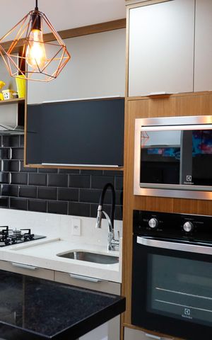 Studio à venda com 37m², 1 quarto e 1 vagaCozinha