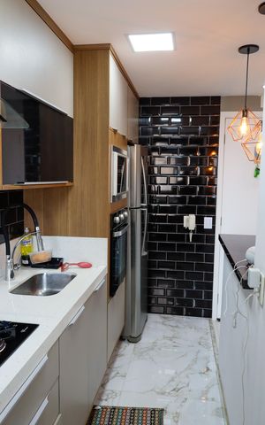 Studio à venda com 37m², 1 quarto e 1 vagaCozinha