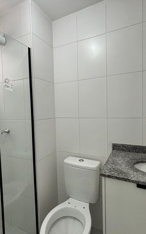 Apartamento para alugar com 29m², 1 quarto e sem vaga Apartamento para alugar com 29m², 1 quarto e sem vagaBanheiro da Suíte