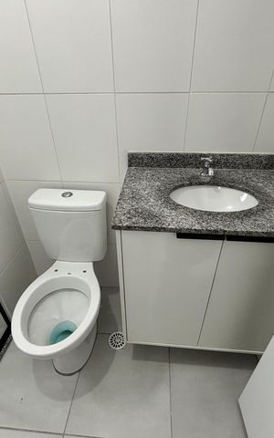 Apartamento para alugar com 29m², 1 quarto e sem vaga Apartamento para alugar com 29m², 1 quarto e sem vagaBanheiro da Suíte