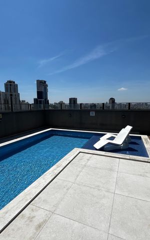 Studio à venda com 26m², 1 quarto e sem vaga Studio à venda com 26m², 1 quarto e sem vagaÁrea comum - Piscina