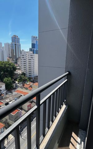 Studio à venda com 26m², 1 quarto e sem vaga Studio à venda com 26m², 1 quarto e sem vagaVaranda