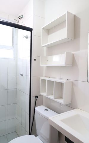 Apartamento para alugar com 49m², 2 quartos e 1 vagaBanheiro Social