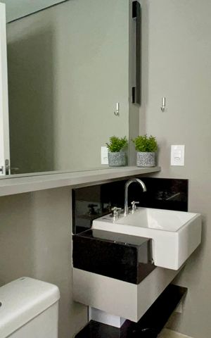 Apartamento à venda com 41m², 1 quarto e 1 vaga Apartamento à venda com 41m², 1 quarto e 1 vagaBanheiro da Suíte