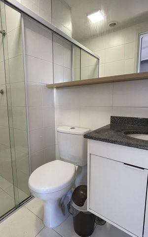 Studio para alugar com 24m², 1 quarto e sem vaga Studio para alugar com 24m², 1 quarto e sem vagaBanheiro Social