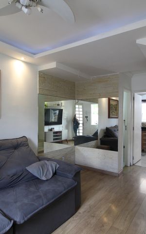 Casa de condomínio à venda com 70m², 2 quartos e 1 vagaSala