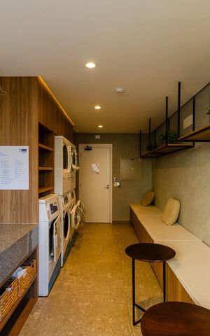 Studio à venda com 30m², 1 quarto e sem vaga Studio à venda com 30m², 1 quarto e sem vagaLavanderia