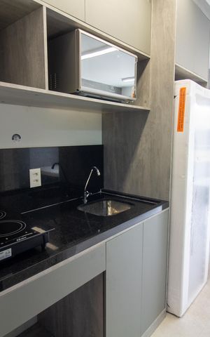 Studio para alugar com 24m², 1 quarto e sem vaga Studio para alugar com 24m², 1 quarto e sem vagaCozinha