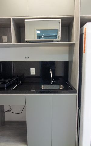 Studio para alugar com 24m², 1 quarto e sem vaga Studio para alugar com 24m², 1 quarto e sem vagaCozinha