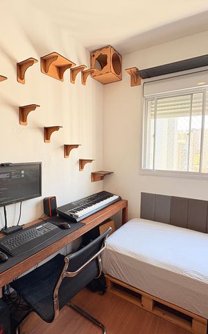 Apartamento à venda com 47m², 2 quartos e 1 vagaQuarto 1