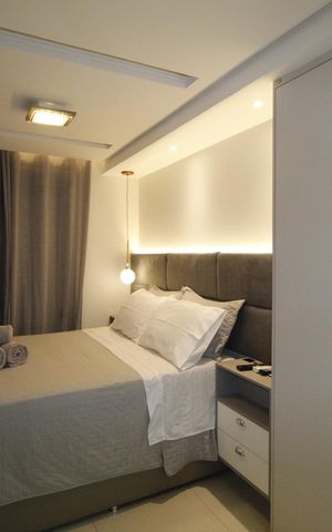 Apartamento à venda com 55m², 1 quarto e 1 vagaQuarto