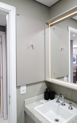 Apartamento à venda com 55m², 1 quarto e 1 vagaBanheiro Social