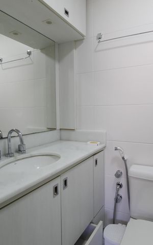 Apartamento para alugar com 73m², 1 quarto e sem vagaBanheiro da Suíte 1