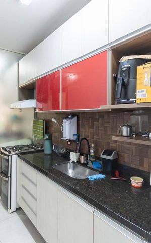 Apartamento à venda com 70m², 3 quartos e 1 vagaCozinha e Área de Serviço