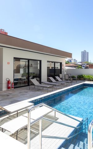 Studio à venda com 46m², 1 quarto e 1 vaga