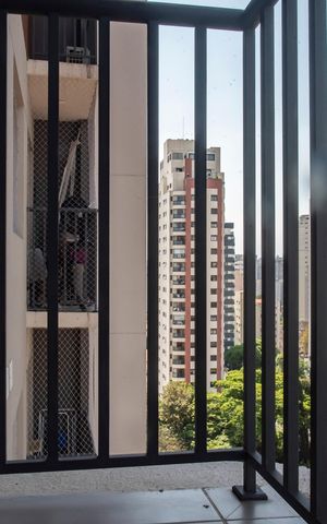 Studio à venda com 28m², 1 quarto e sem vagaVaranda